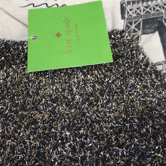 KATE SPADE NEW YORK metallic fuzzy sweater - Picture 7 of 7